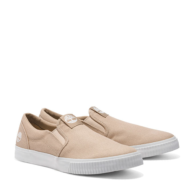 Timberland Low Slıp On Erkek Lıght Beıge Canvas Sneaker