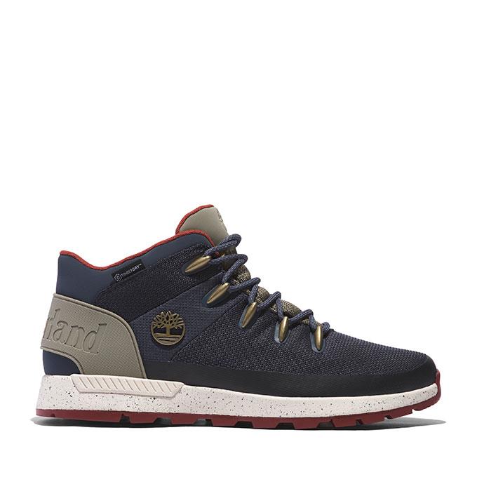 Timberland Mıd Lace Up Waterproof Erkek Dark Blue Mesh Outdoor Bot
