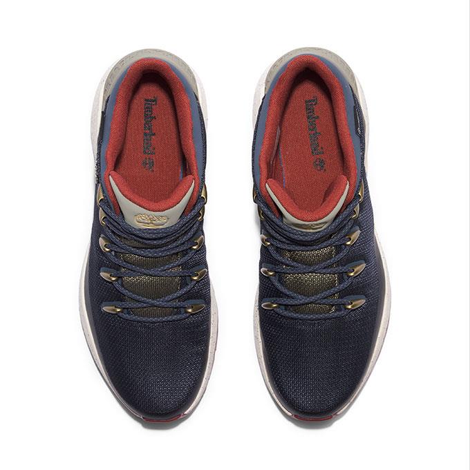 Timberland Mıd Lace Up Waterproof Erkek Dark Blue Mesh Outdoor Bot