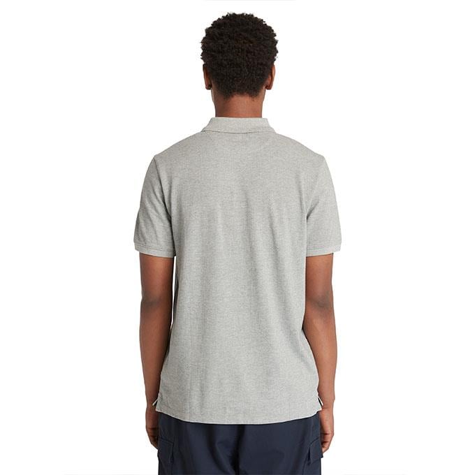 Timberland Pique Short Sleeve Gri Erkek T-Shirt