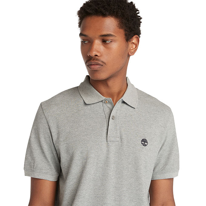 Timberland Pique Short Sleeve Gri Erkek T-Shirt