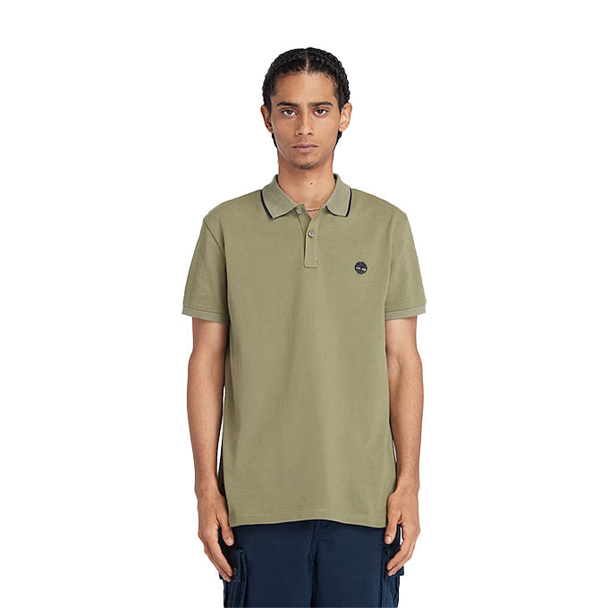 Timberland Printed Neck Short Sleeve Haki Erkek T-Shirt