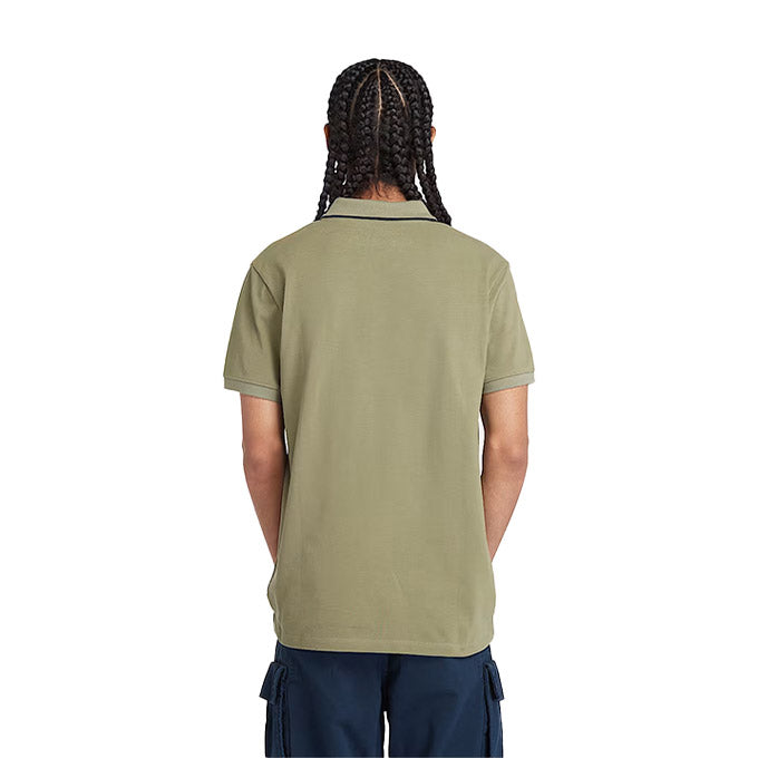 Timberland Printed Neck Short Sleeve Haki Erkek T-Shirt