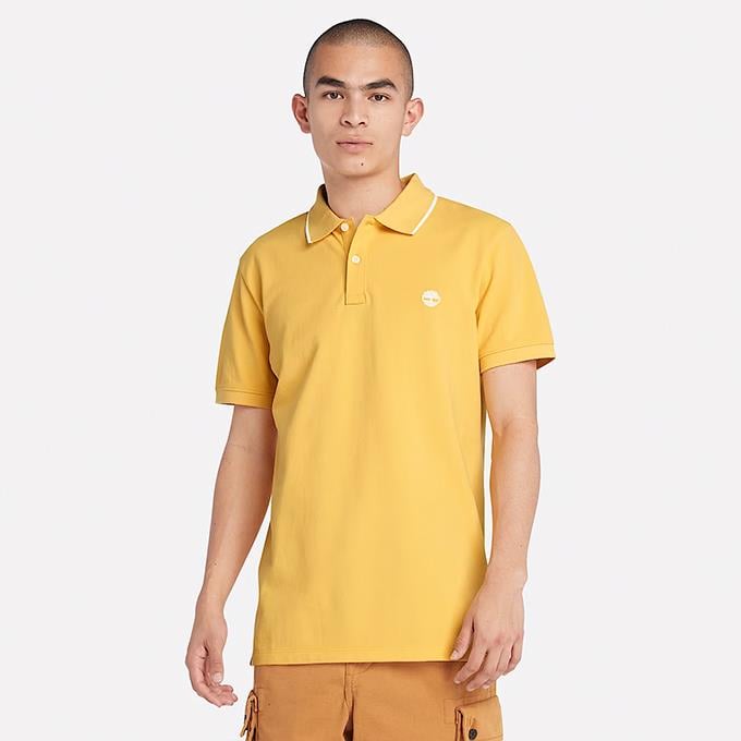 Timberland Printed Neck Short Sleeve Sarı Erkek T-Shirt