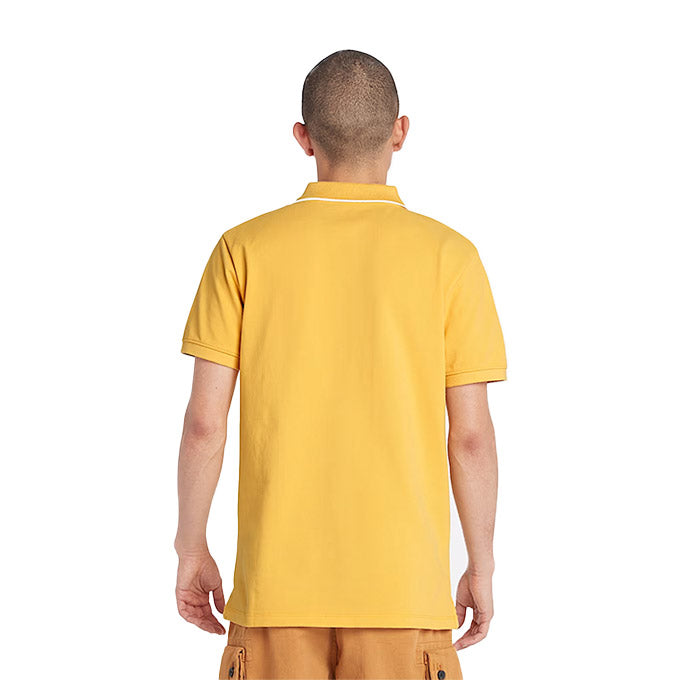 Timberland Printed Neck Short Sleeve Erkek T-Shirt - Sarı