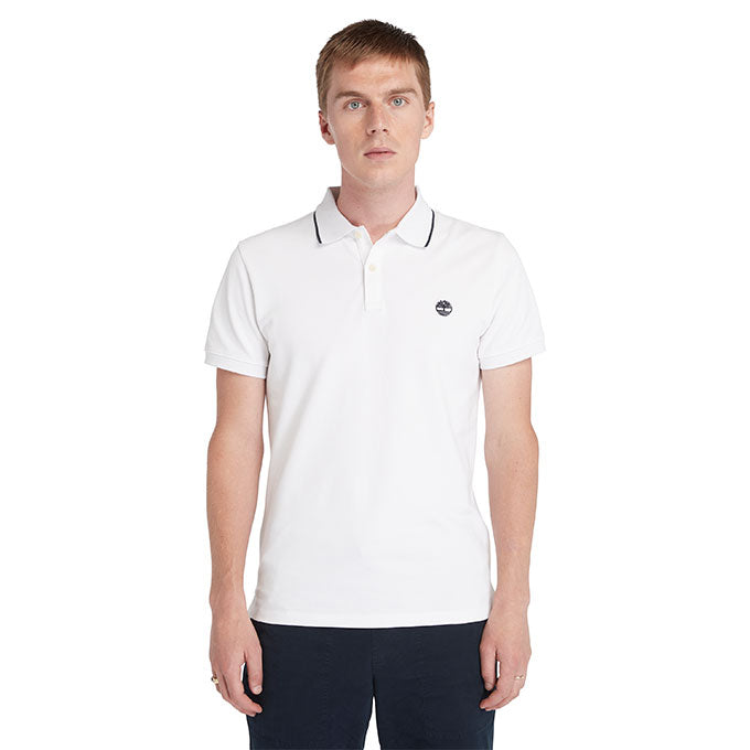 Timberland Printed Neck Short Sleeve Beyaz Erkek T-Shirt