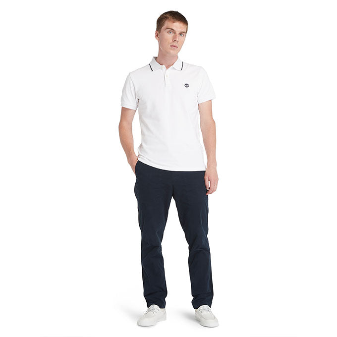 Timberland Printed Neck Short Sleeve Beyaz Erkek T-Shirt