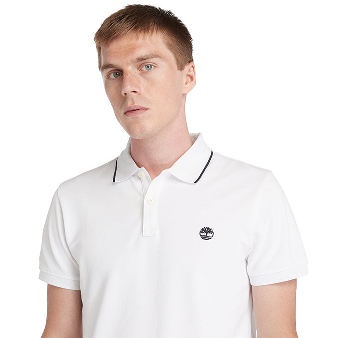 Timberland Printed Neck Short Sleeve Beyaz Erkek T-Shirt