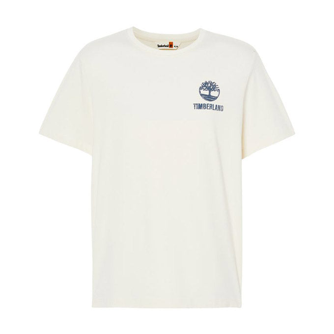 Timberland Back Logo Graphic Short Sleeve Bej Erkek T-Shirt