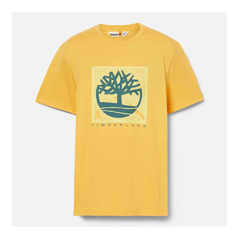 Timberland Front Graphic Short Sleeve Sarı Erkek T-Shirt