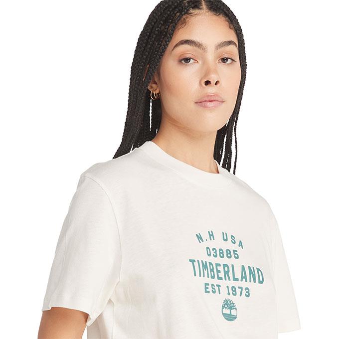 Timberland Graphic Slub Short Sleeve Beyaz Erkek T-Shirt