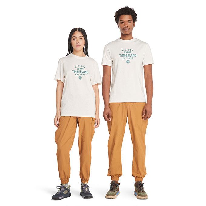 Timberland Graphic Slub Short Sleeve Beyaz Erkek T-Shirt