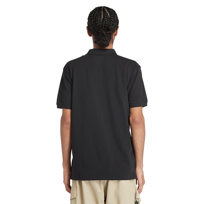 Timberland Short Sleeve Stretch Siyah Erkek T-Shirt