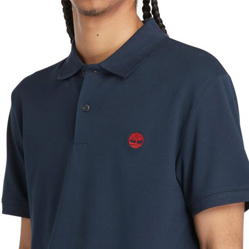 Timberland Short Sleeve Stretch Erkek T-Shirt - Safir