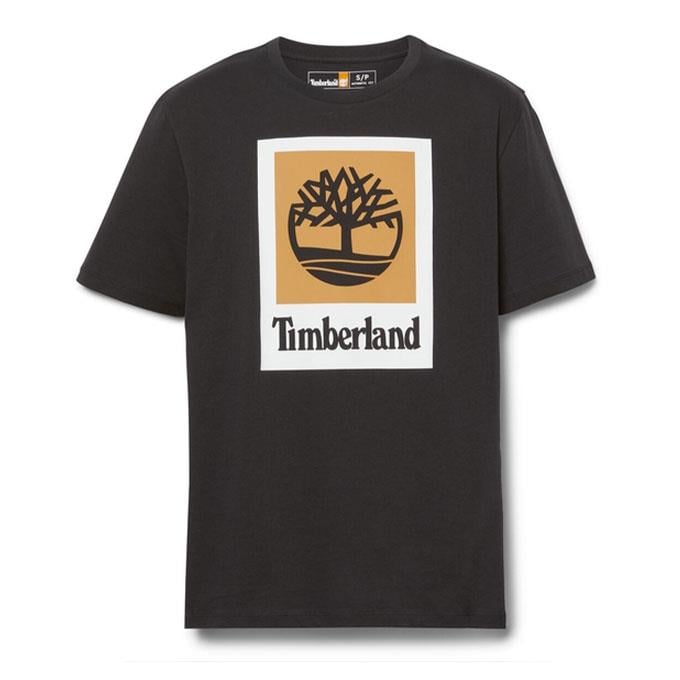 Timberland Stack Logo Colored Siyah Erkek T-Shirt