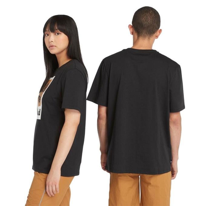Timberland Stack Logo Colored Siyah Erkek T-Shirt