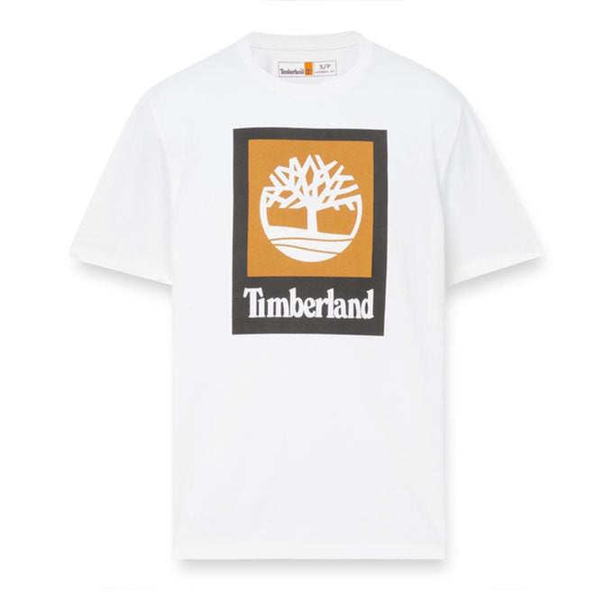 Timberland Stack Logo Colored Beyaz Erkek T-Shirt
