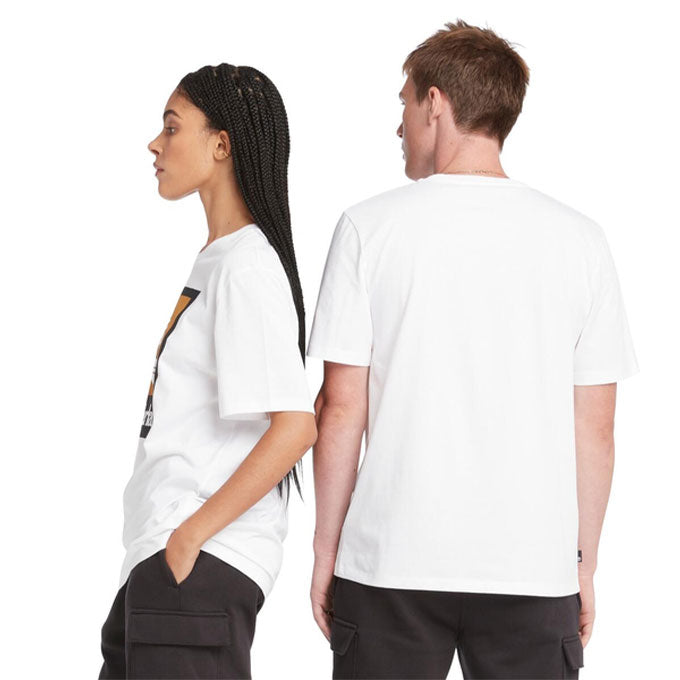 Timberland Stack Logo Colored Beyaz Erkek T-Shirt