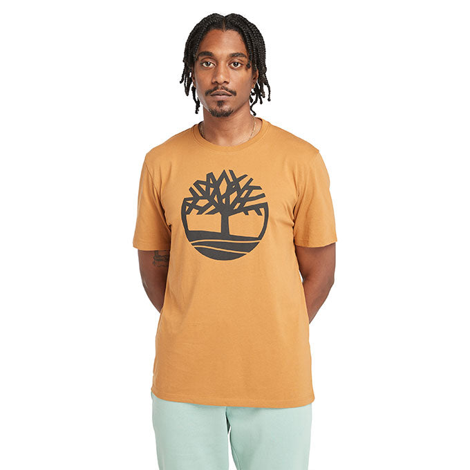 Timberland Tree Logo Short Sleeve Sarı Erkek T-Shirt