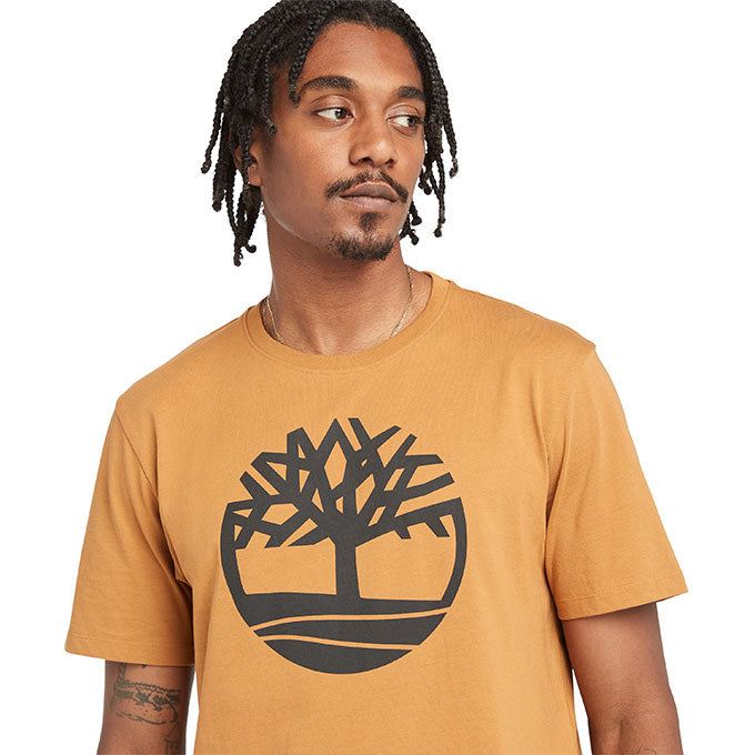 Timberland Tree Logo Short Sleeve Sarı Erkek T-Shirt