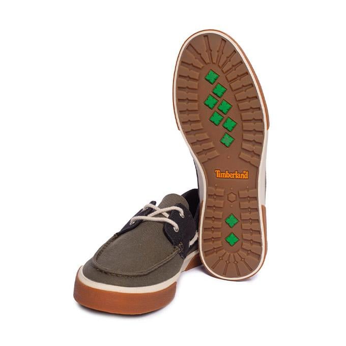Timberland Union Wharf 2.0 EK 2 Eye Boat OX Yeşil Erkek Sneaker