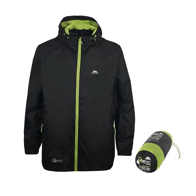 Trespass Qikpac Packaway TP75 Siyah Unisex Mont