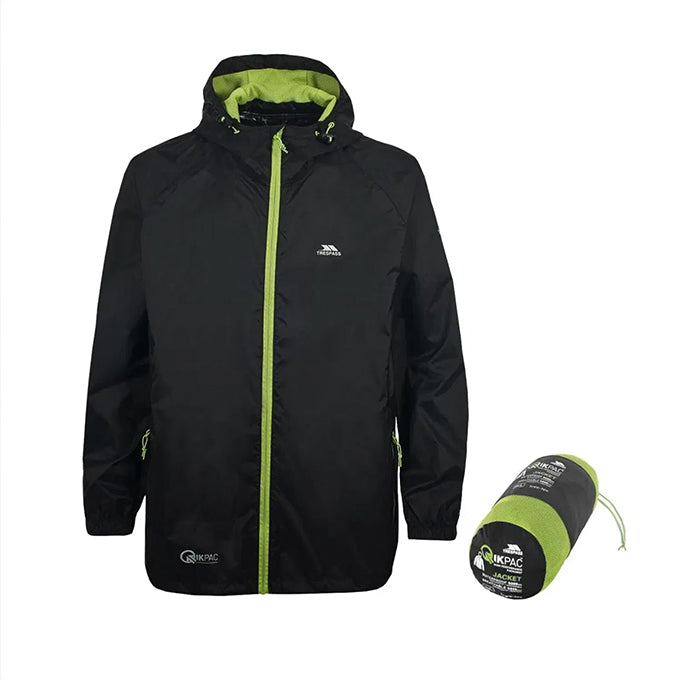 Trespass Qikpac X Packaway TP75 Siyah Unisex Mont