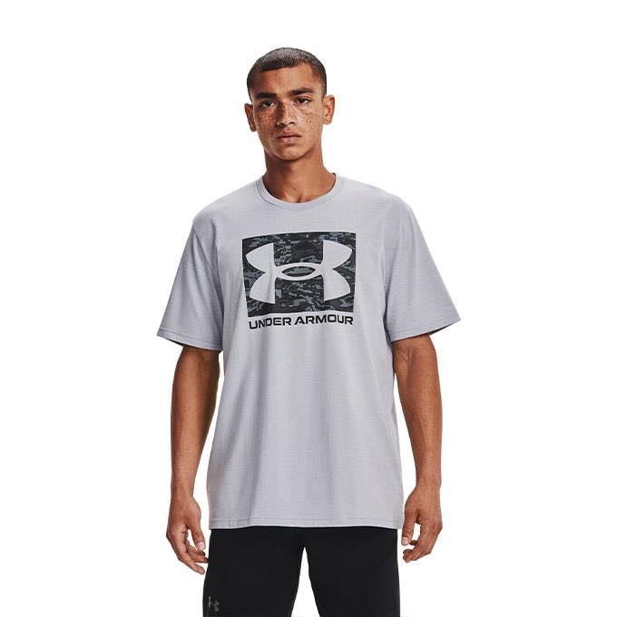 Under Armour ABC Camo Boxed Logo SS Gri Erkek T-Shirt