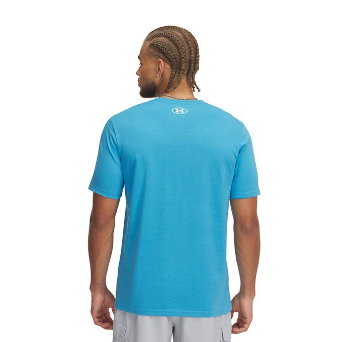 Under Armour ABC Camo Boxed Logo SS Mavi Erkek T-Shirt
