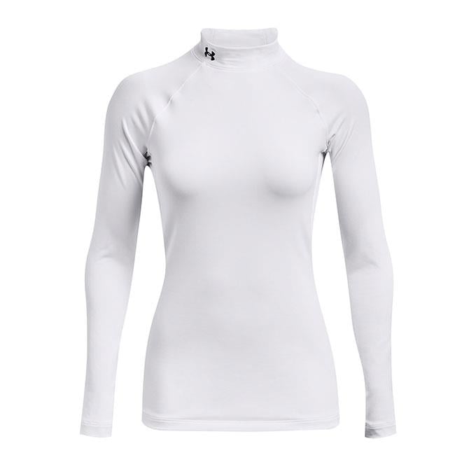 Under Armour Cg Authentics Mockneck Beyaz Kadın T-Shirt