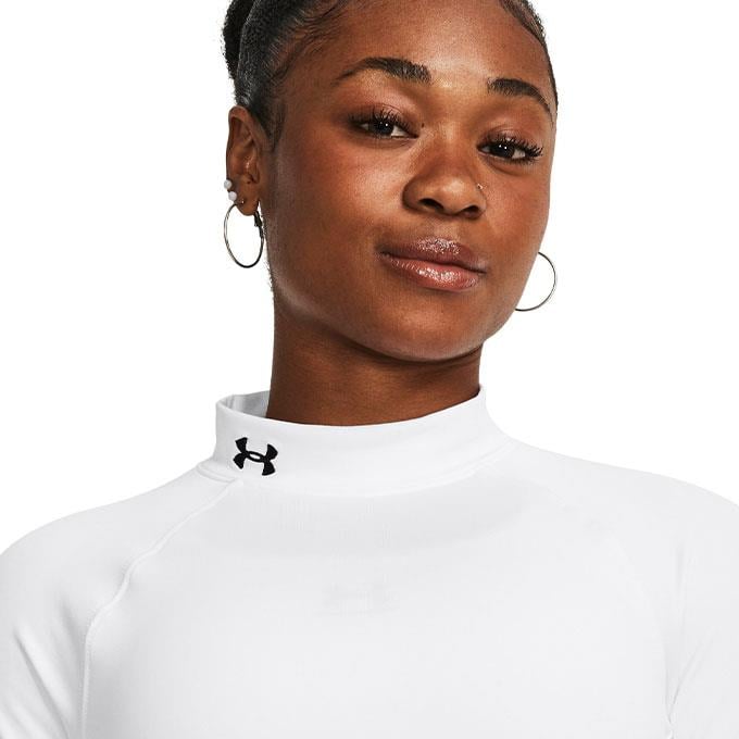 Under Armour Cg Authentics Mockneck Beyaz Kadın T-Shirt