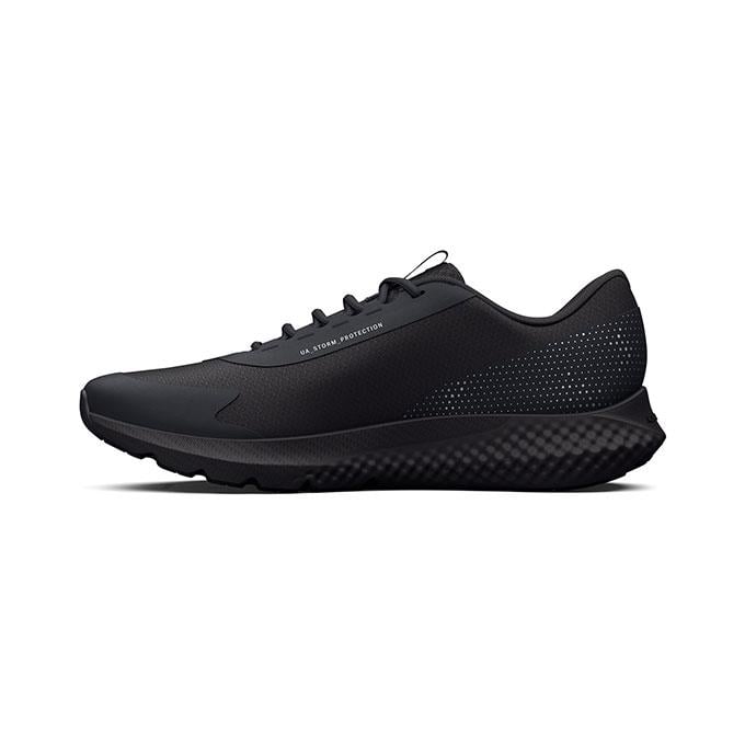 Under Armour Charged Rogue 3 Storm Erkek Black / Black / Metallic Silver Koşu - Yürüyüş Ayakkabısı