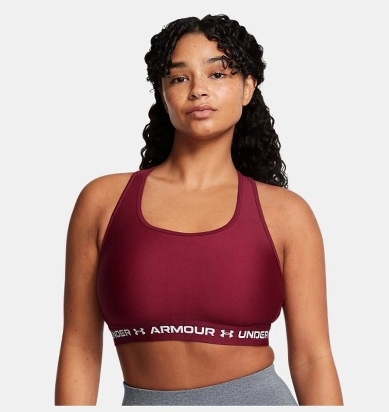 Under Armour Crossback Mid Kadın Bra - Bordo