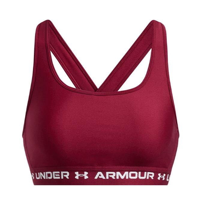Under Armour Crossback Mid Bordo Kadın Bra
