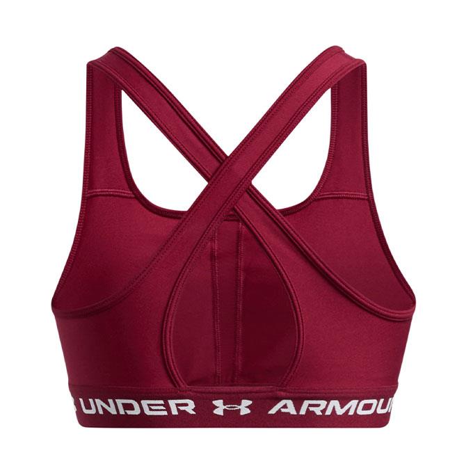 Under Armour Crossback Mid Bordo Kadın Bra