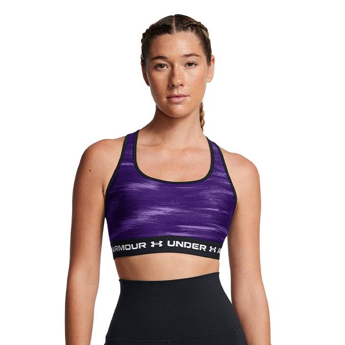 Under Armour Crossback Mid Print Mor Kadın Bra