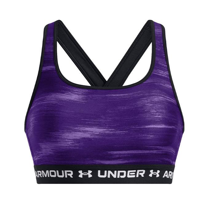 Under Armour Crossback Mid Print Mor Kadın Bra