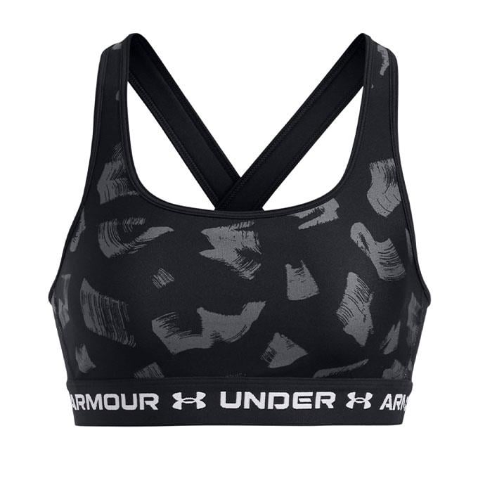 Under Armour Crossback Mid Print Siyah Kadın Bra