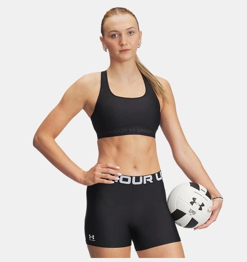 Under Armour Crossback Mid Kadın Bra - Siyah