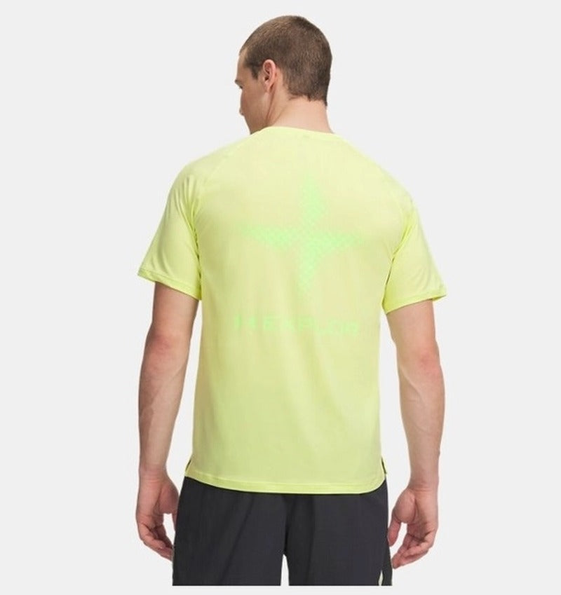 Under Armour  Explor Hike UPF  Erkek T-Shirt - Yeşil