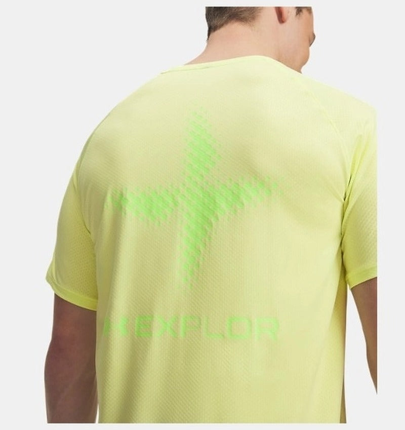 Under Armour  Explor Hike UPF  Erkek T-Shirt - Yeşil
