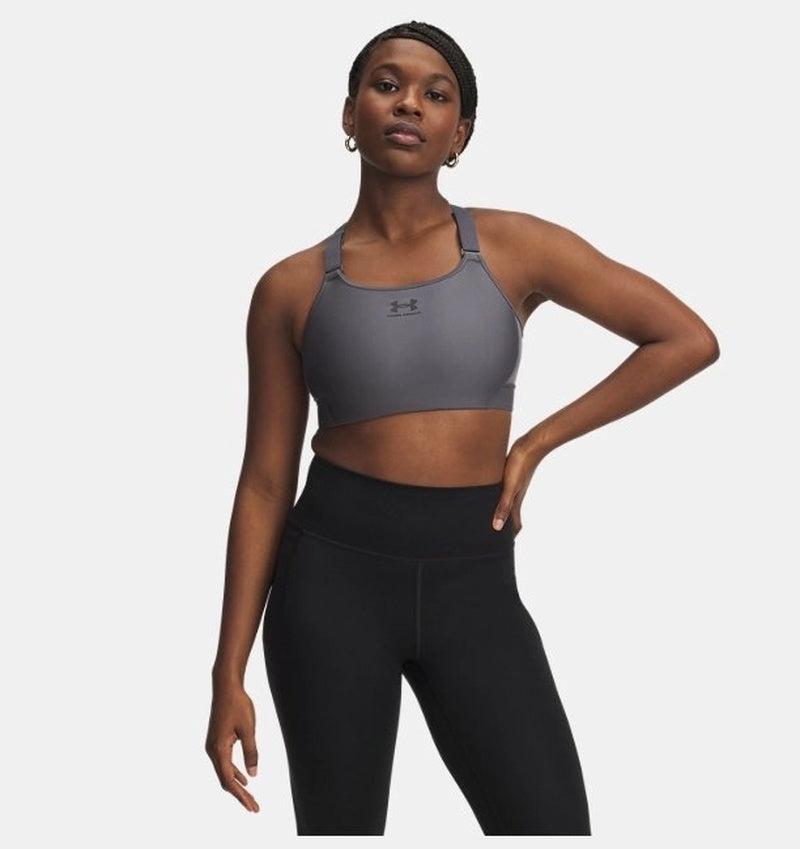 Under Armour Heatgear High Kadın Bra - Gri
