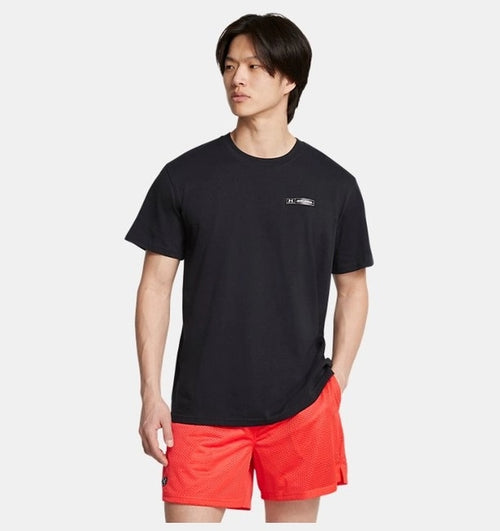 Under Armour Heavyweight Armour Label Erkek T-Shirt - Siyah