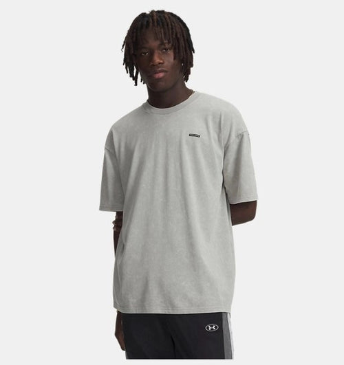 Under Armour  Heavyweight Logo Erkek T-Shirt - Gri