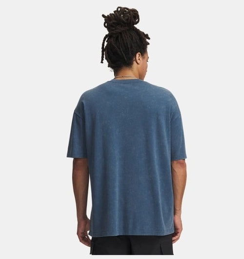 Under Armour Heavyweight Logo Erkek T-Shirt - Mavi