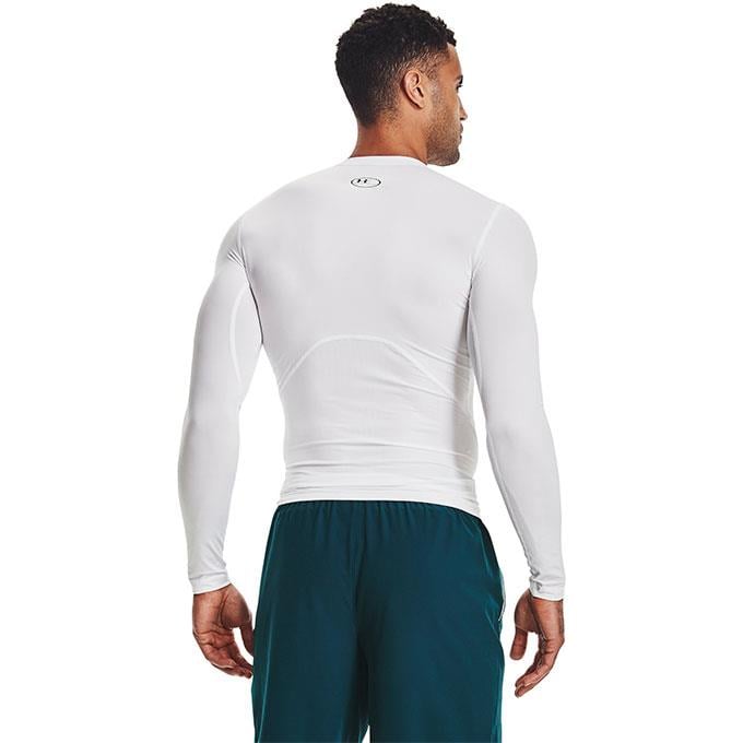 Under Armour HG Compression LS Beyaz Erkek T-Shirt