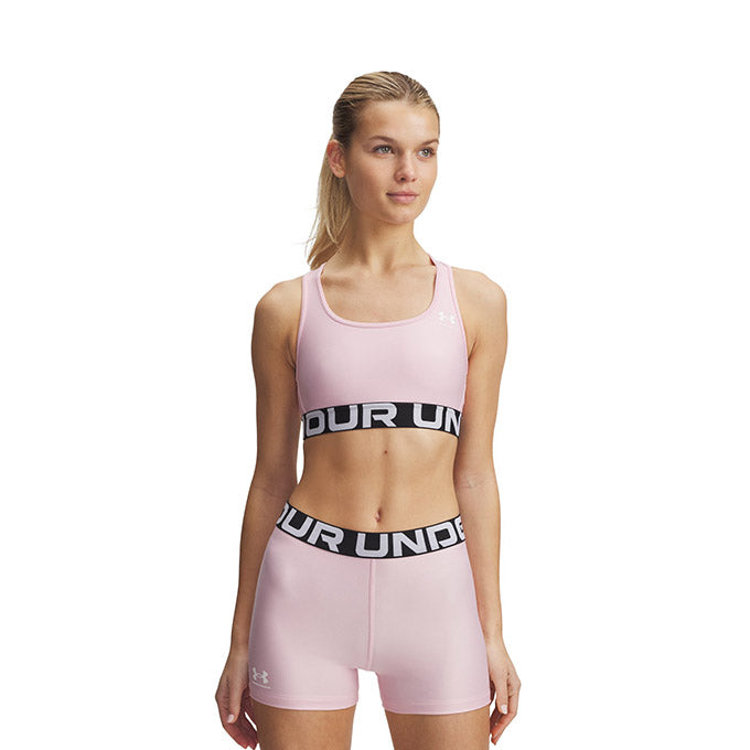 Under Armour HG Mid Branded Kadın Bra - Pembe