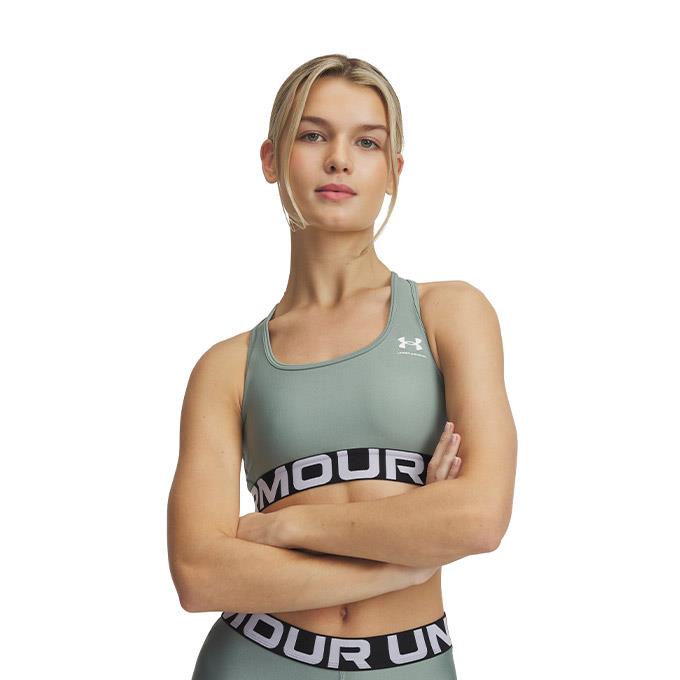 Under Armour HG Mid Branded Yeşil Kadın Bra