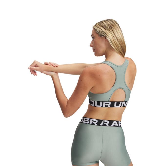 Under Armour HG Mid Branded Yeşil Kadın Bra