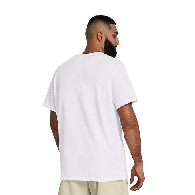 Under Armour HW LC Patch SS Beyaz Erkek T-Shirt